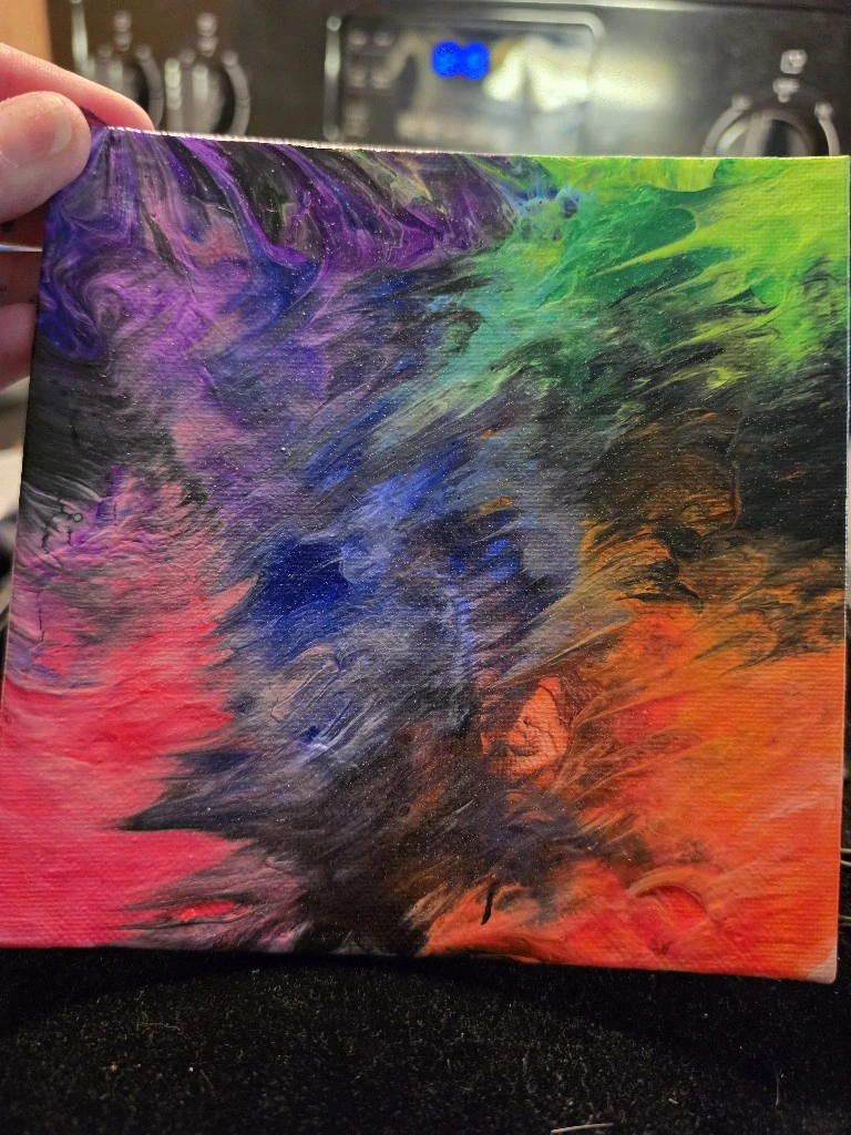 Midnight Aurora – One-of-a Kind Handmade Abstract Resin Art